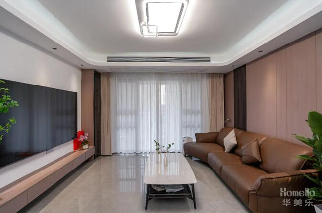 108㎡實(shí)用型現(xiàn)代三居，寬敞布局外加暖色系軟裝，享受舒適生活